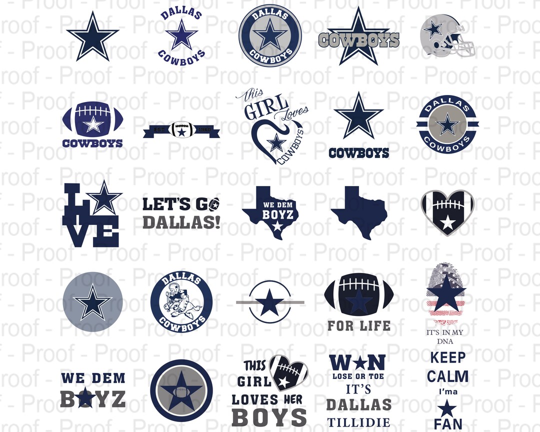 25 Designs Cowboys SVG, Dallas SVG, Cowboys Bundle, Team, Mom, Football ...