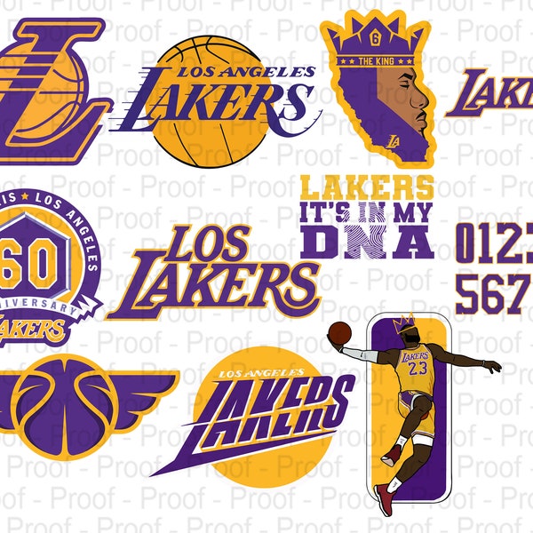 Los Angeles Basketball, Lakers Basketball, Sillhoutte, Printing, Cutting and Sublimation, Ai, Dxf, Eps, Pdf, Png, Svg Digital Download