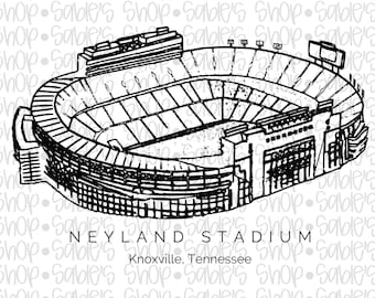 DIGITAL DOWNLOAD only. PNG file.  Stadium Knoxville, Tn. Includes 3 png files!