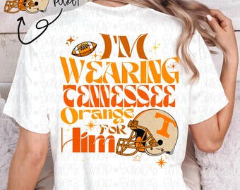 DIGITAL DOWNLOAD only. PNG file. I’m wearing Tn orange for him. Includes front pocket design!