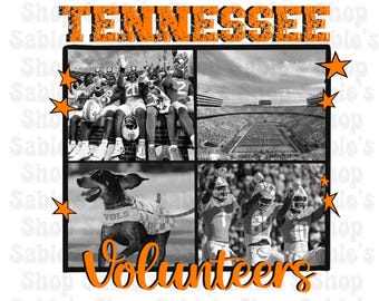 DIGITAL DOWNLOAD only. PNG file. Tn Vols B&W.