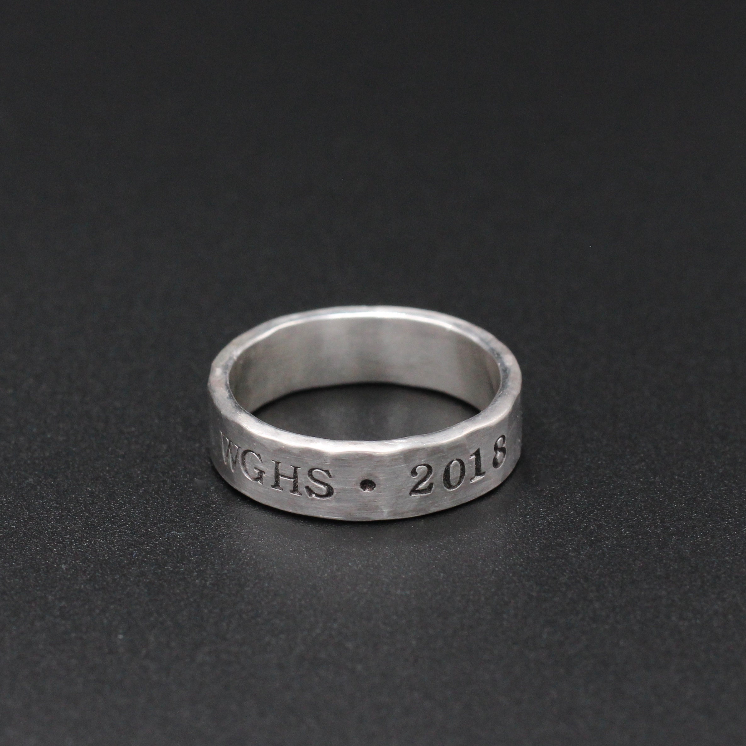Alternative Class Ring Personalized Sterling Silver Ring Etsy