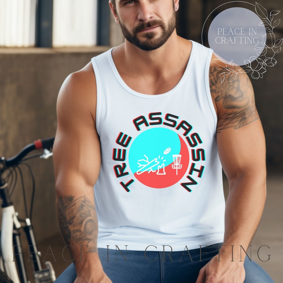 Tree Assassin Moon Raker Disc Golf Jersey Tank, Tree Assassin Disc Golf Champion Shirt, Funny ...