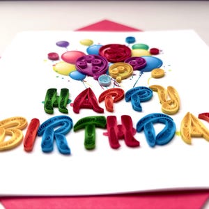 Cartes d'anniversaire avec quilling