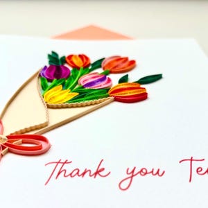 Cartes de remerciement Quilling