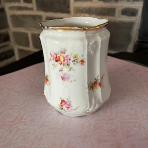 Porcelain Flower Jar, German/Bavarian. Signed and Numbered