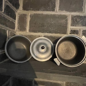 Two Quart Double Boiler, Club Aluminum Ware with Personsl Service, 3 piece set