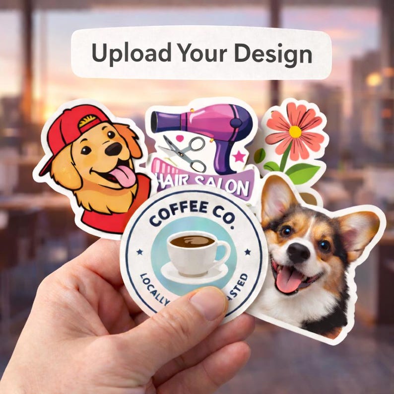 Custom Matte Die Cut Logo Stickers | Personalized Vinyl Business ...