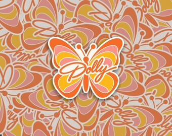 Dolly Butterfly Sticker | Country Music Sticker | Dolly Fan Gift