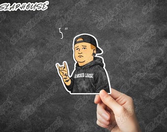 Knocked Loose Bobby Sad Horns Sticker | Hardcore Metal Fan Art (Waterproof Vinyl)