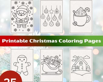 25 druckbare Weihnachtsmalvorlagen: Weihnachtsmann, Wintertiere und mehr