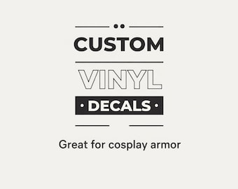 Cosplay Custom Armor Decals | Vinyl Matte Stickers