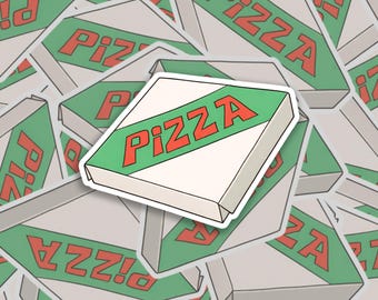 Pizza Box Sticker | Krusty Delivery Box | Waterproof, Matte Laminated Vinyl