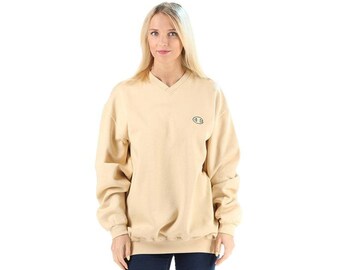 beige champion sweater