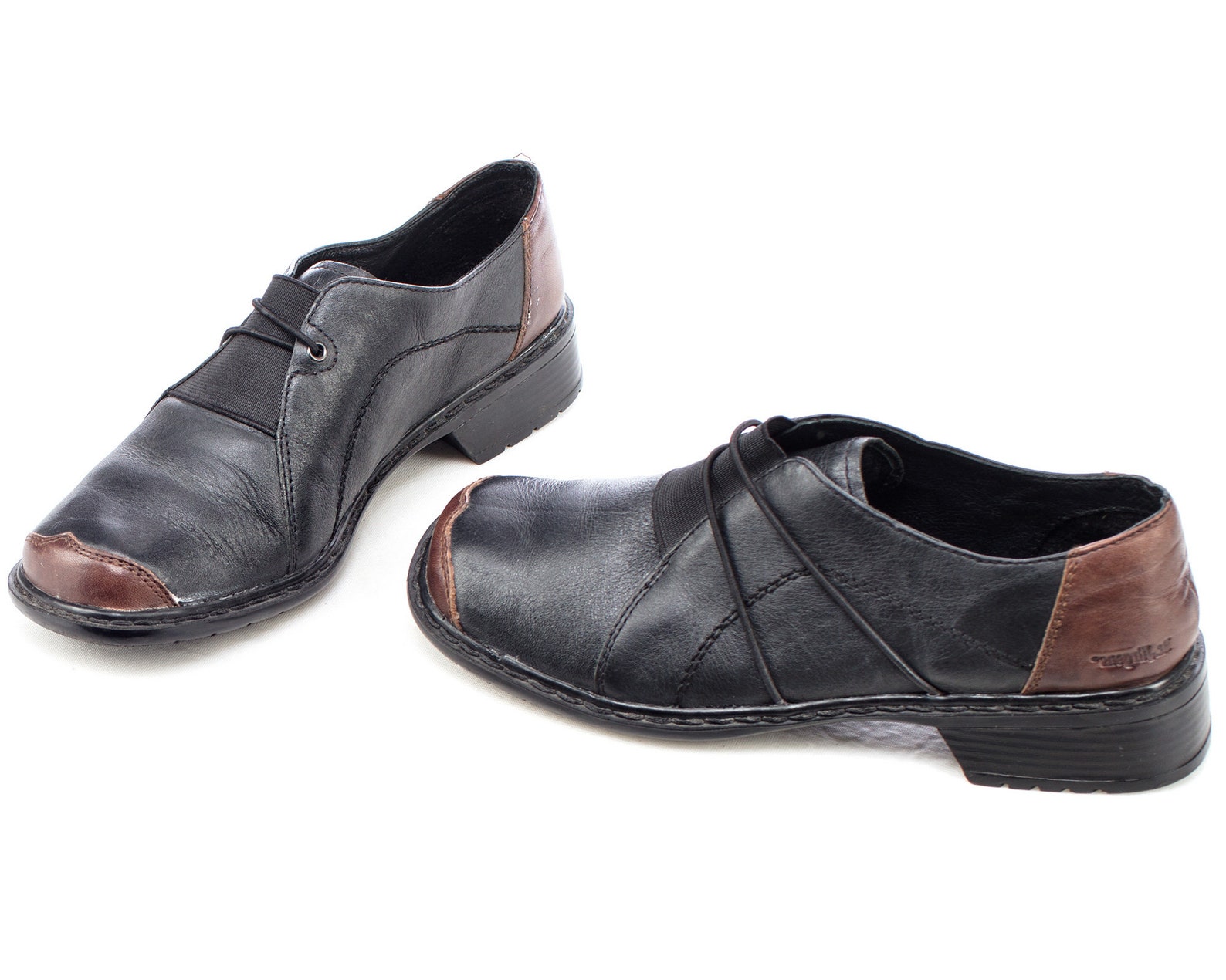 US 6 Antistress Oxfords Shoes Women Two Tone 90s Flat