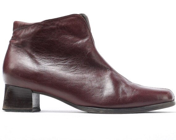 wide fit soft leather ankle boots