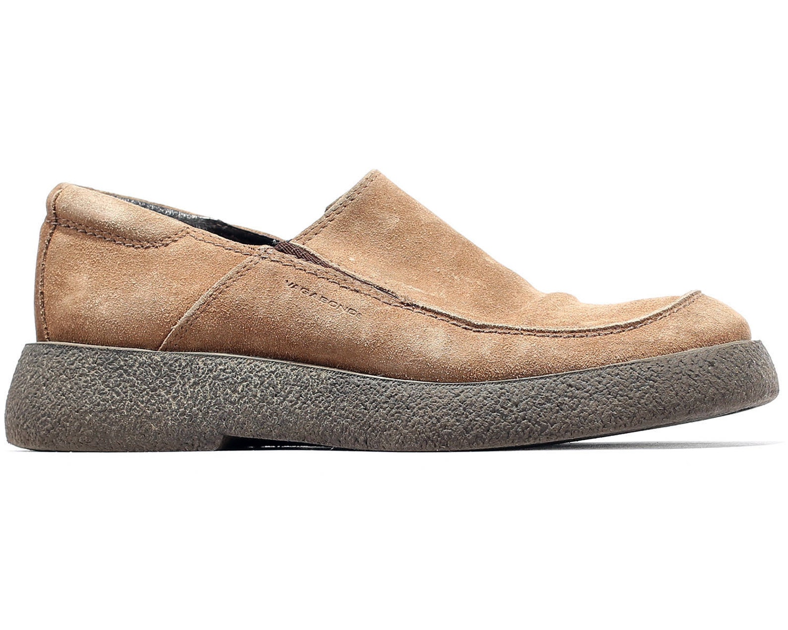 Platform Loafers Women's 80s Chunky Sole Shoes Beige Suede | Etsy