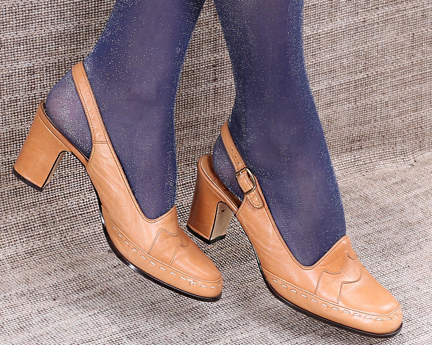leather mules heels