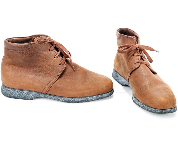 US 5.5 Lace Up Ankle Boots 80s . Chukka Boots Dist