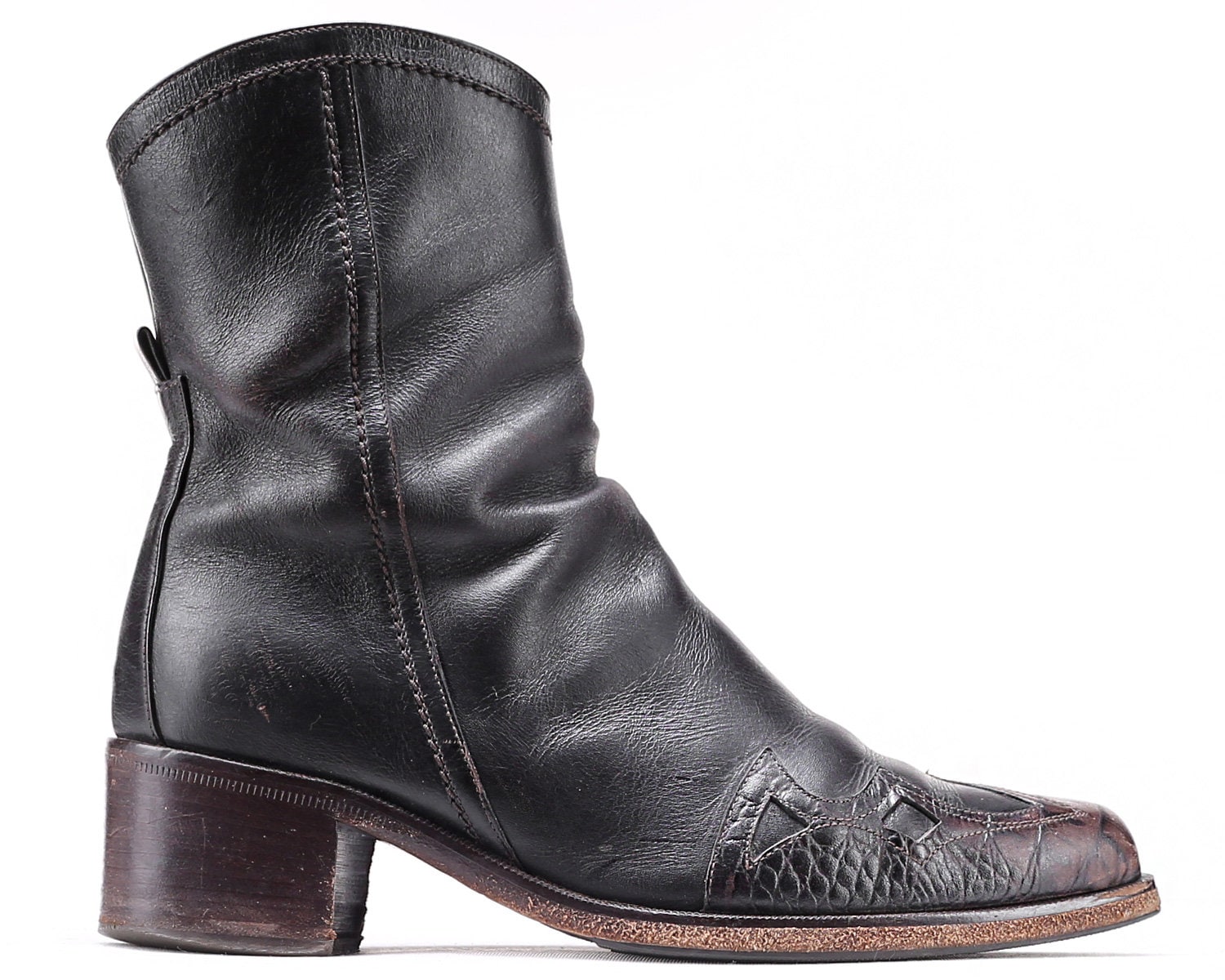 US Mujer 5.5 Ankle Beatle botas 90s 90s 90s Block Heel Marrón Vintage Real cuero Western botas ies Regular Fit Side Zip Chelsea botas UK 3 EUR 35.5 e64a74 US Mujer 5.5 Ankle Beatle botas 90s 90s 90s Block Heel Marrón Vintage Real cuero Western botas ies Regular Fit Side Zip Chelsea botas UK 3 EUR 35.5 e64a74