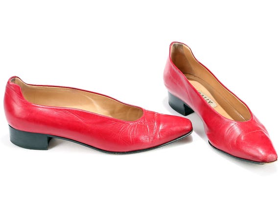 red ballet pumps uk