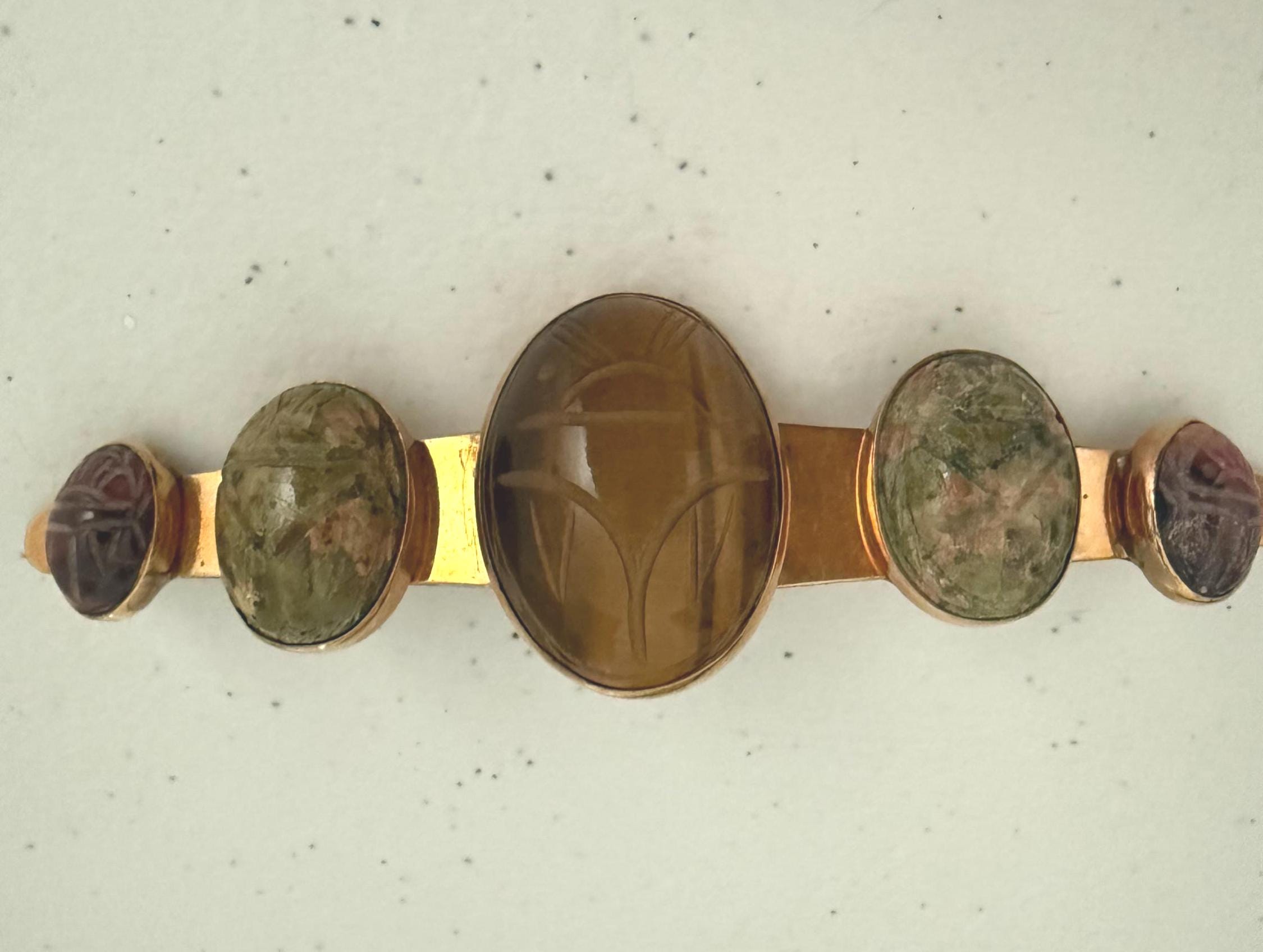 Scarab Beetle Canvas Web Belt Brass Tone Buckle Boho Goth Unisex Beetle | Magnetic Brass Buckle, Handmade Leather Belt  main image 2