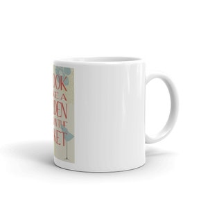 Mug for Book Lovers and Fans of Public Libraries, Readers, Spring design, image 2