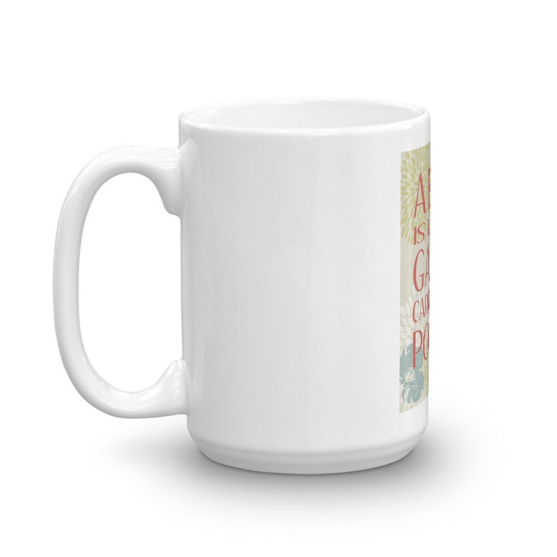 Mug for Book Lovers and Fans of Public Libraries, Readers, Spring design, image 6