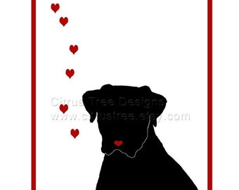 MUST LOVE DOGS Print - Original Illustration Fine Art Print - Signed and Dated Giclee Print, Wall Art, Dog Art,