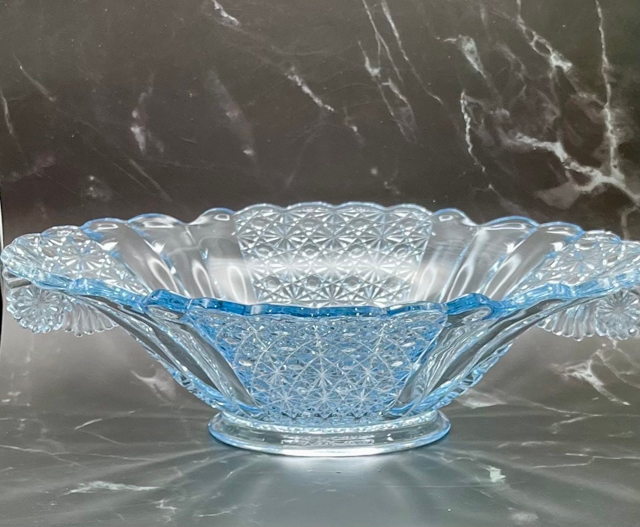Fenton Daisy and Button Bowl - Etsy
