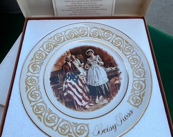 Vintage AVON "Betsy Ross" 8.5" Decorative Plate, E.Wedgewood