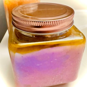 Exfoliating Peppermint Coconut Sea Salt Scrub Body 16oz