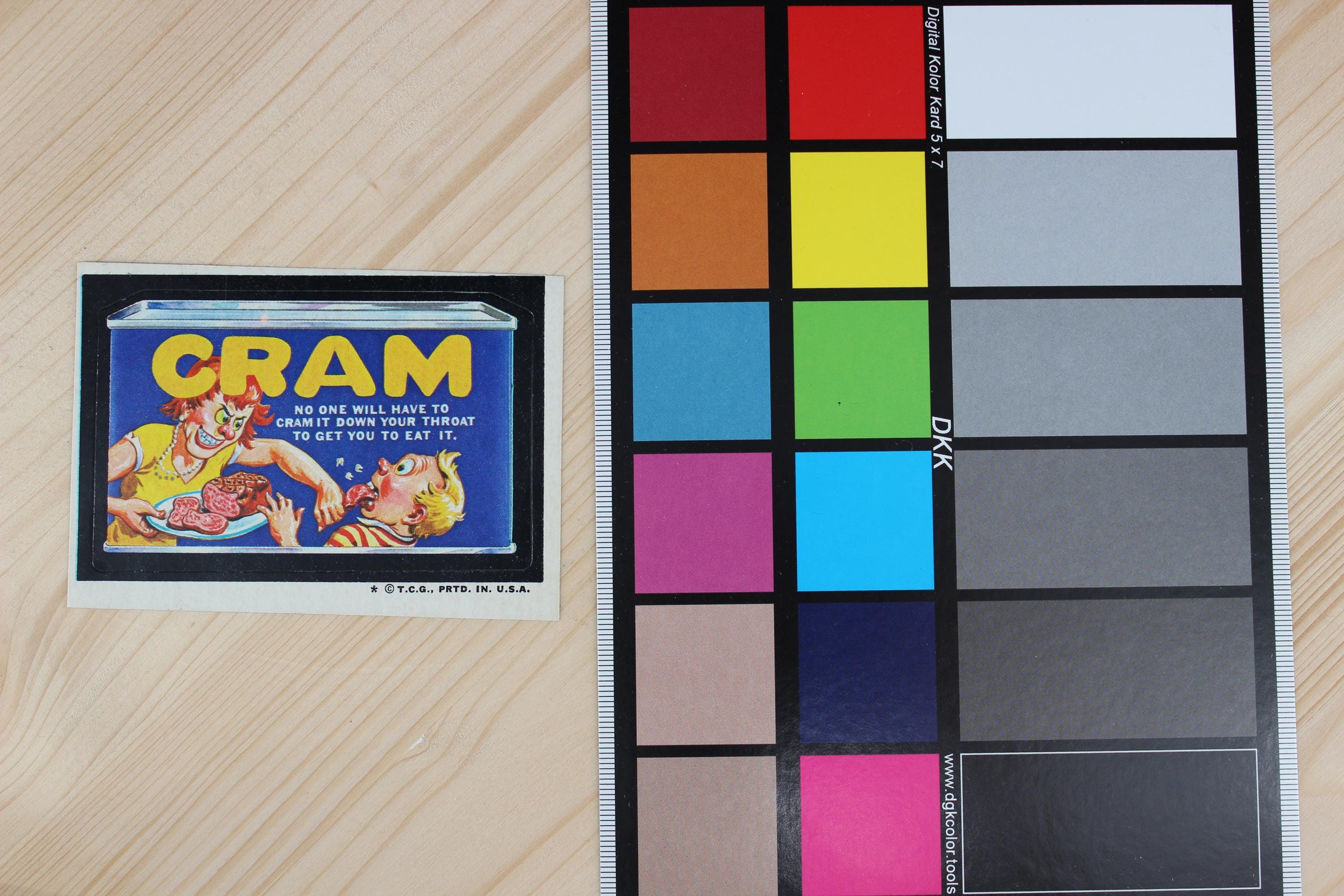 Vintage Wacky Packages Cram Sticker - Brown Back - A Side (2 of 2) - Etsy