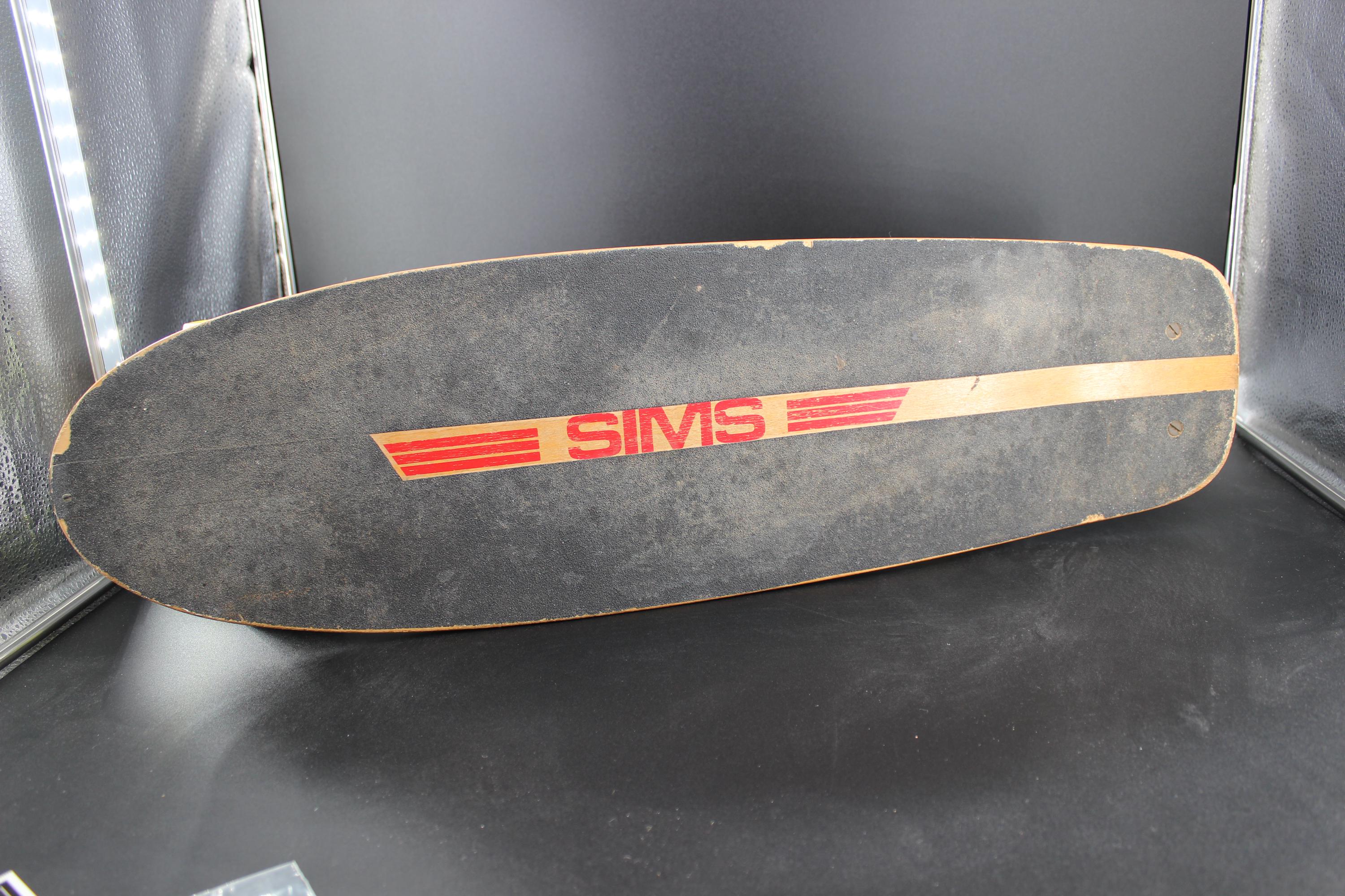 Vintage Sims Lonnie Toft Skateboard, Gullwing Pro Trucks and Sims
