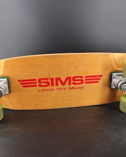 Vintage Sims Lonnie Toft Skateboard, Gullwing Pro Trucks and Sims