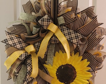 Large Sunflower Wreath