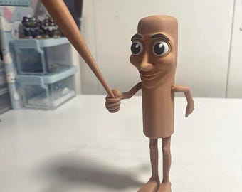 Figuras Tung Tung Tung Sahur, Decoração de Mesa Divertida, Colecionável Meme da Moda, Presente Legal para Meninos, Decoração da Cultura da Internet, Cultura do TikTok