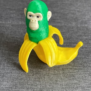 Figura engraçada de Chmpachini Bananini, Brinquedo de Chmpanzini Bananini, Meme Brainrot, Brainrot italiano da moda, Meme colecionável do TikTok, Memes da Internet