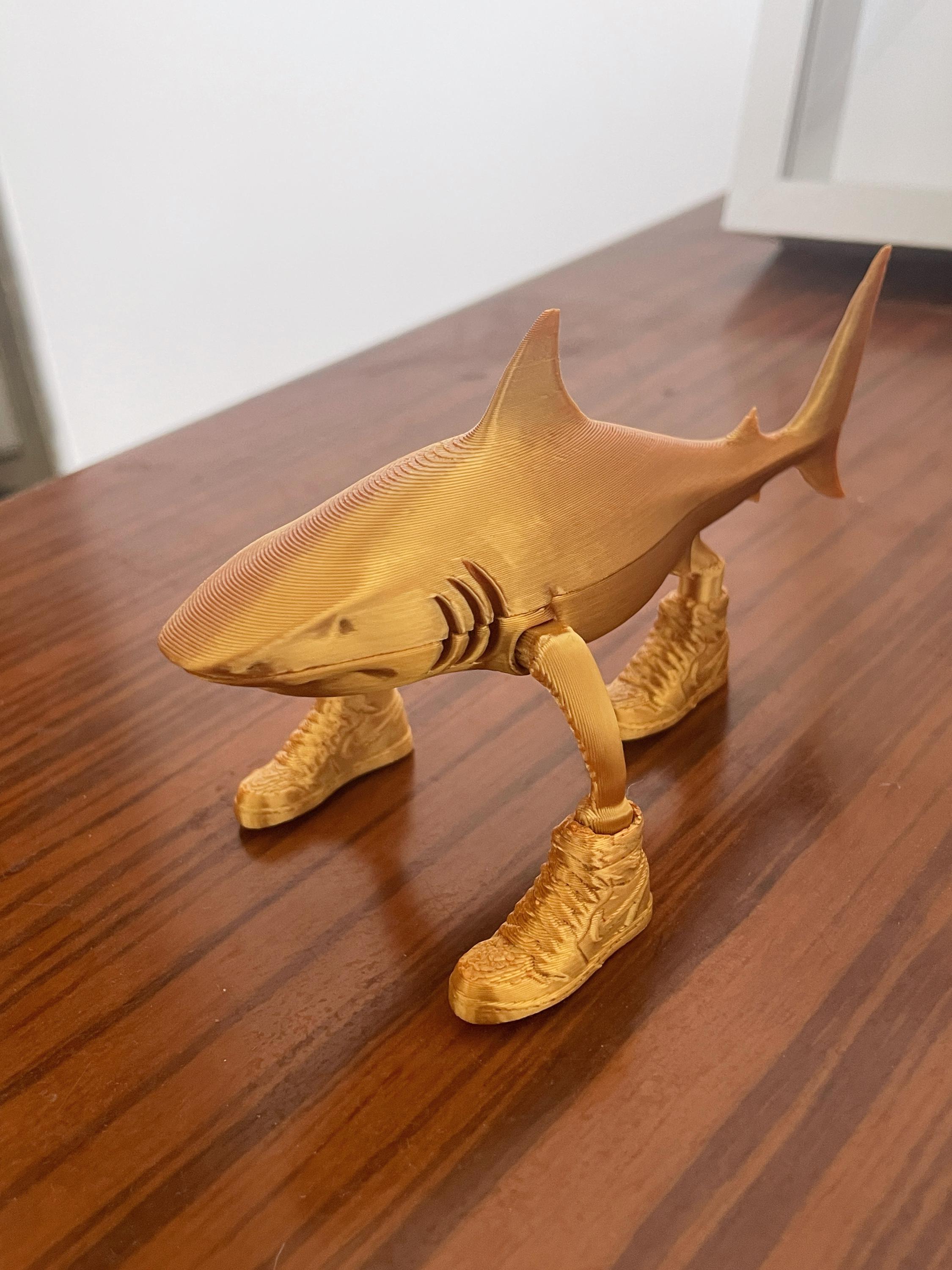 Gold Plated Tralalero Tralala Figurine, Trendy Tralalero Figure