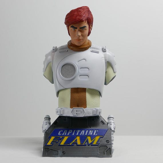 Lot De Figurines Capitaine Flam – Plastique – Occasion – Dessin Animé