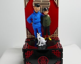 Tintin and Chang figurines