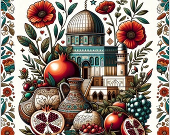 Color my Palestine- Adult coloring book (digital download)