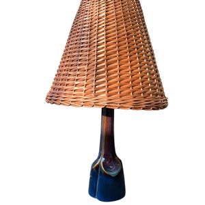 Mid-century unique ceramic scandinavian table lamp by Søholm Denmark 1950s 1960s