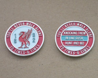 Liverpool Themed Golf Ball Marker