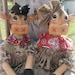 Primitive raggedy 23" Bessie and Bertis 174 farm cows cloth doll EPATTERN INSTANT DOWNLOAD