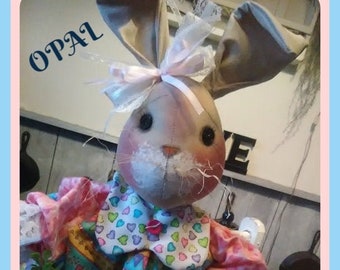 Primitive Raggedy 24" Bunny Rabbit w/carota trio #183 OPAL modello DOWNLOAD istantaneo NUOVO 2020