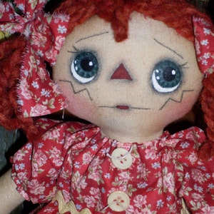 Primitive Raggedy Ann 112 Raggedy Anna INSTANT DOWNLOAD PATTERN