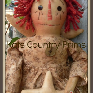 Primitive Raggedy Ann style Blessings Anne ePATTERN 162 INSTANT DOWNLOAD image 2