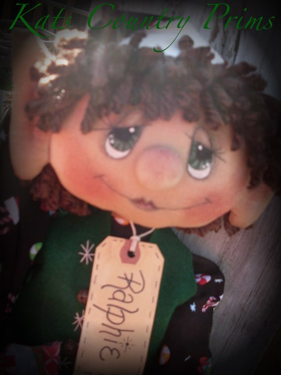 Primitive Christmas Ralphie the Elf INSTANT DOWNLOAD PATTERN #134