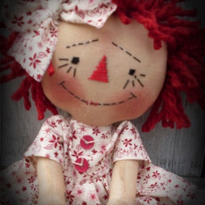 Primitive Raggedy Olde Vintage Annie INSTANT DOWNLOAD PATTERN #135